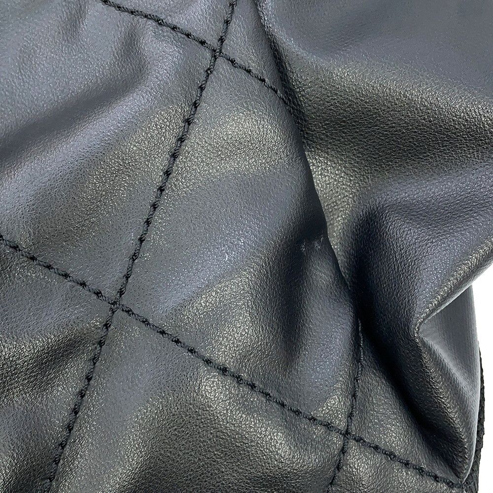Chanel Tote Quilted Paris Biarritz MM Coco Charm Black — view 8