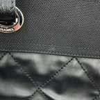 Chanel Tote Quilted Paris Biarritz MM Coco Charm Black — view 7