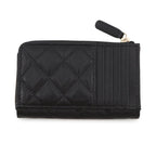 Chanel Coin Case Quilted CC Logo Caviar Leather Fragment Card Black — view 3