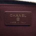 Chanel Coin Case Quilted CC Logo Caviar Leather Fragment Card Black — view 6
