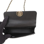 Chanel Chain Shoulder Bag Top Handle Phone Case Quilted CC Logo Caviar Leather — view 5