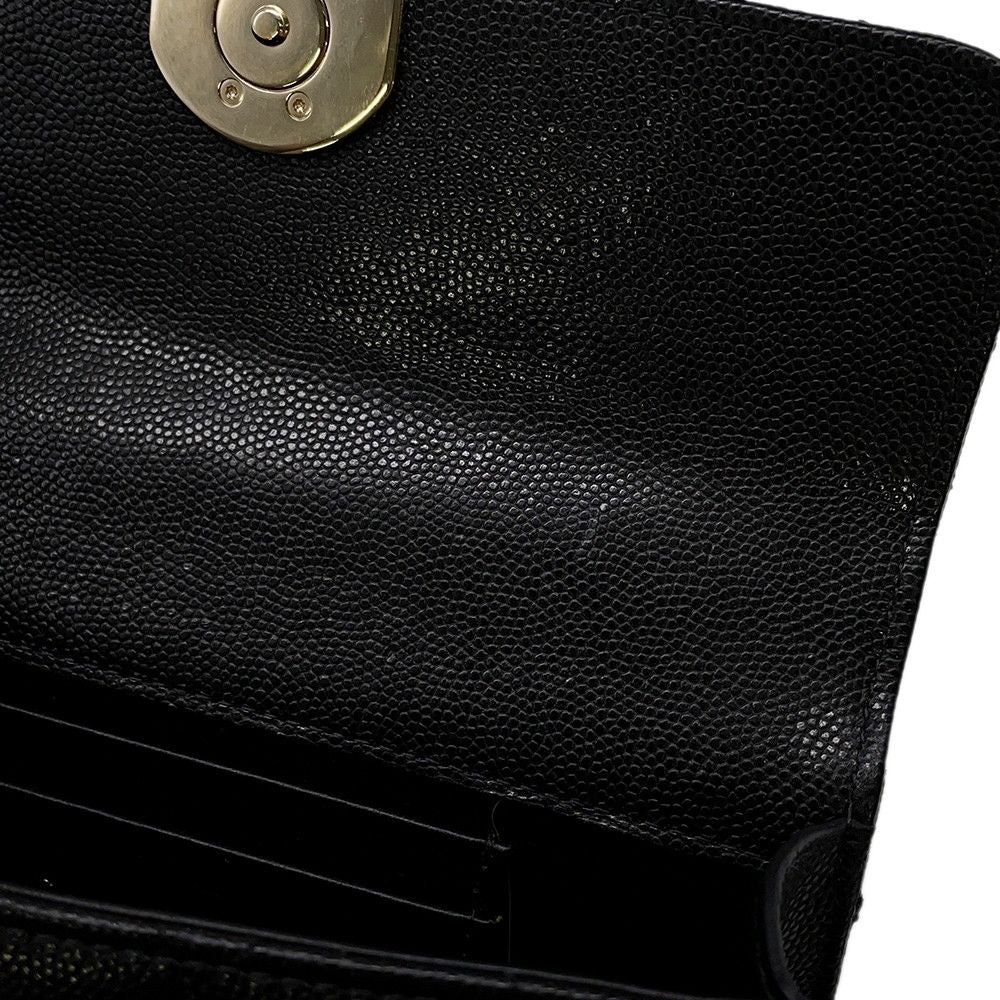 Chanel Chain Shoulder Bag Top Handle Phone Case Quilted CC Logo Caviar Leather — view 8