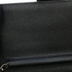 Chanel Chain Shoulder Bag CC Logo Quilted Flap Small Caviar Leather Black — view 9
