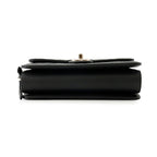 Chanel Chain Shoulder Bag CC Logo Quilted Flap Small Caviar Leather Black — view 3