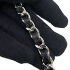 Chanel Chain Wallet Classic Quilted CC Logo Caviar Leather Black Shoulder — view 9