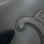 Celine Shoulder Bag Cuir Triomphe Folco Calf Leather — view 6