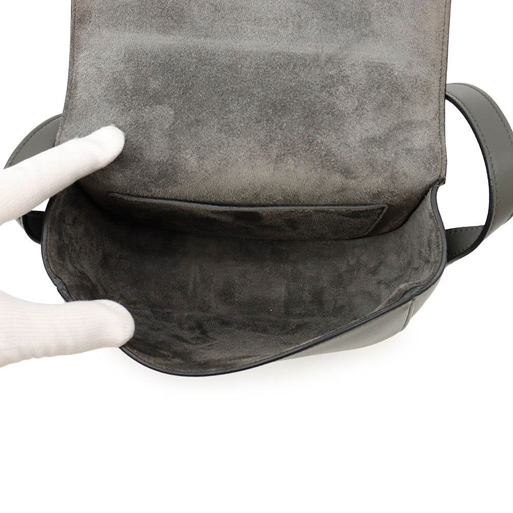 Celine Shoulder Bag Cuir Triomphe Folco Calf Leather — view 5