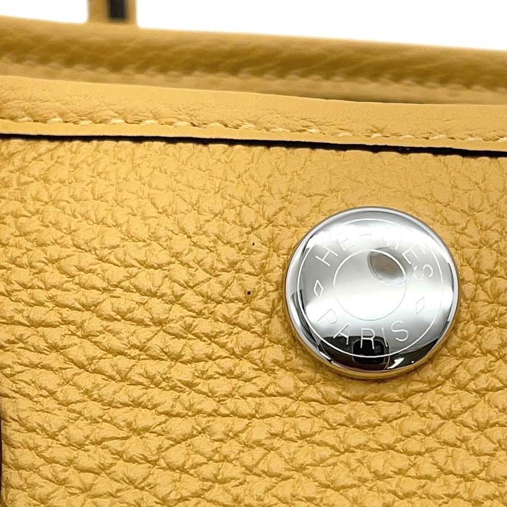 Hermes Tote Neo Garden 23 Party Paille Silver Negonda — view 7