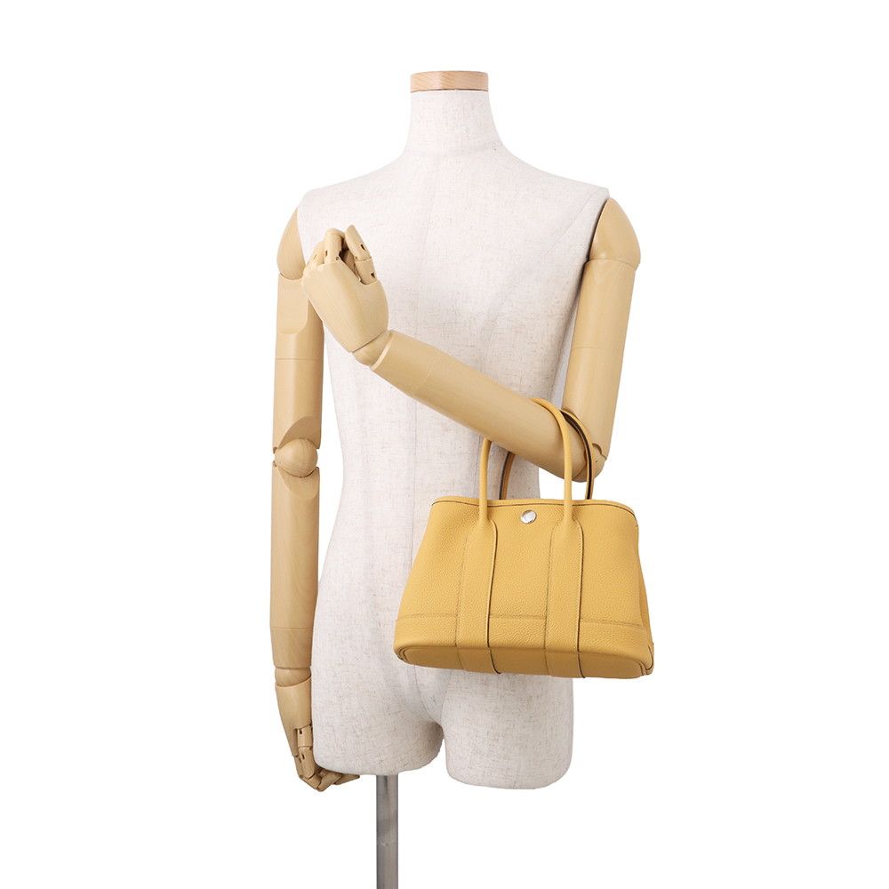 Hermes Tote Neo Garden 23 Party Paille Silver Negonda — view 4