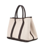 Hermes Tote Garden Party PM Natural Brown Silver Toile Ash Buffalo Skipper — view 2