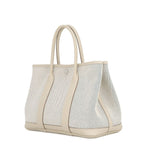 Hermes Tote Garden Party TPM Cles Ecru Blue Deplus Silver Toile Ash Country — view 2
