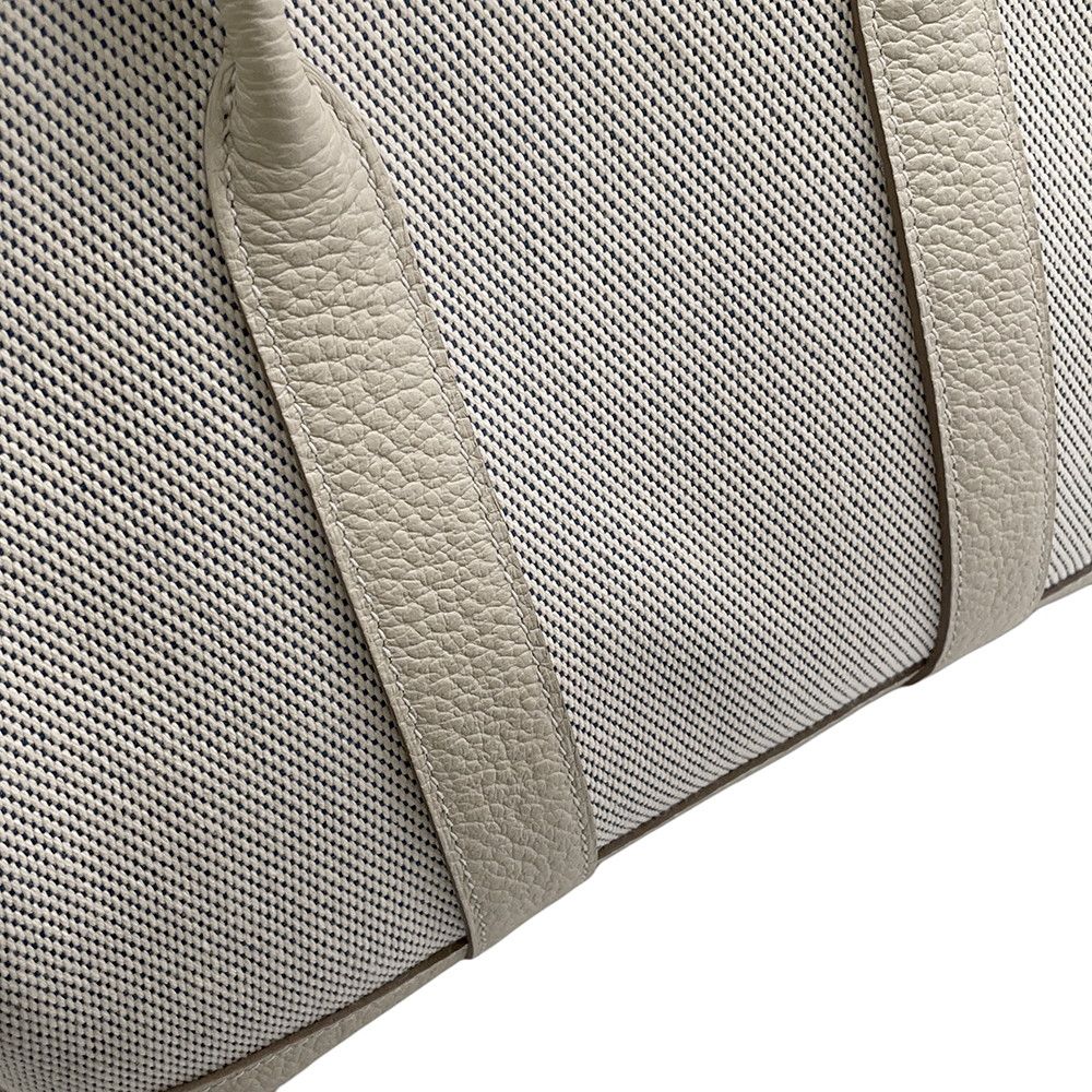 Hermes Tote Garden Party TPM Cles Ecru Blue Deplus Silver Toile Ash Country — view 7
