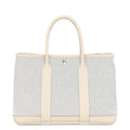 Hermes Tote Garden Party TPM Cles Ecru Blue Deplus Silver Toile Ash Country