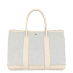 Hermes Tote Garden Party TPM Cles Ecru Blue Deplus Silver Toile Ash Country