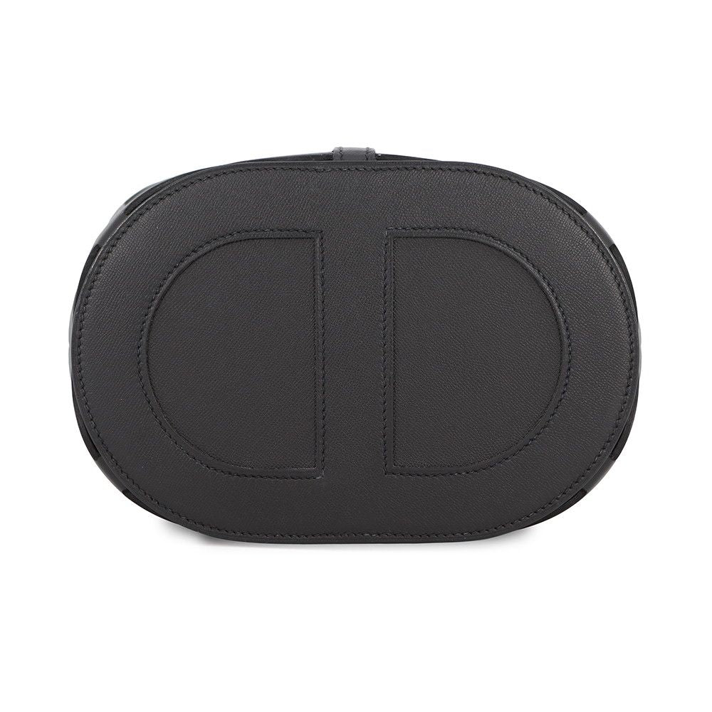 Hermes Handbag Chaine D'ancre Black Navy Vo Madame Silk — view 3