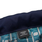 Hermes Handbag Chaine D'ancre Black Navy Vo Madame Silk — view 8