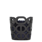 Hermes Handbag Chaine D'ancre Black Navy Vo Madame Silk