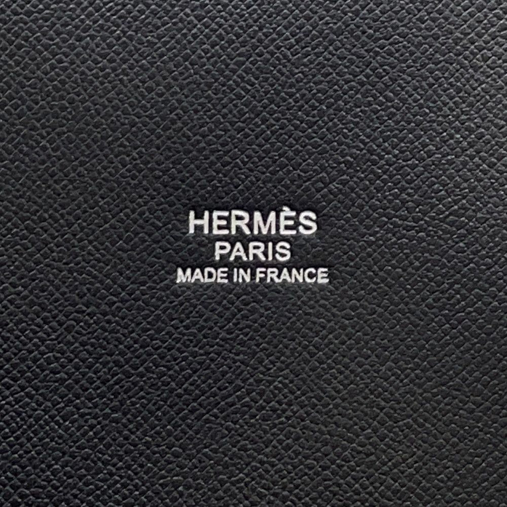 Hermes Handbag Chaine D'ancre Black Navy Vo Madame Silk — view 9