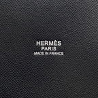 Hermes Handbag Chaine D'ancre Black Navy Vo Madame Silk — view 9