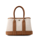 Hermes Tote Neo Garden 23 Party Ecru Gold Silver Toile Ash Negonda