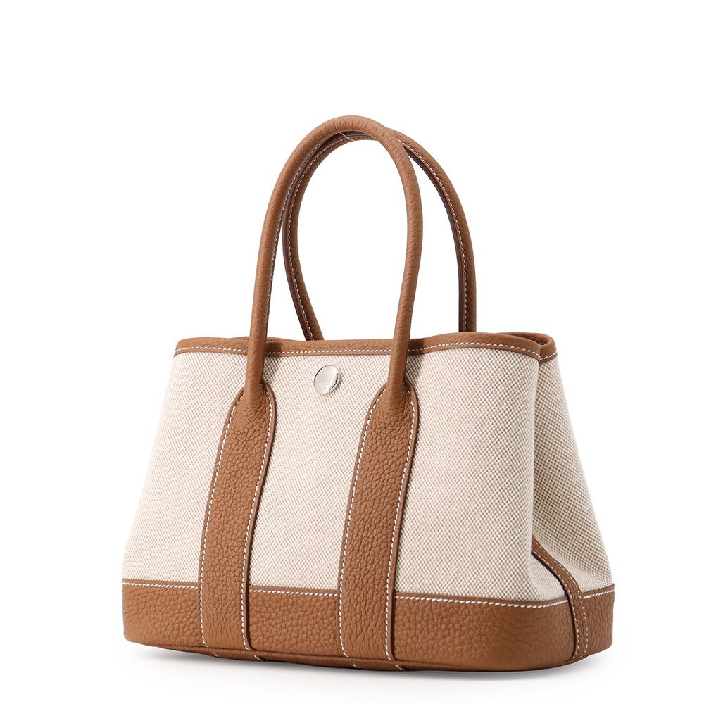 Hermes Tote Neo Garden 23 Party Ecru Gold Silver Toile Ash Negonda — view 2