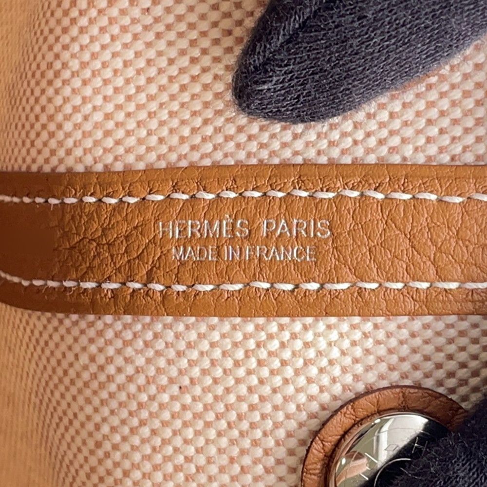 Hermes Tote Neo Garden 23 Party Ecru Gold Silver Toile Ash Negonda — view 6