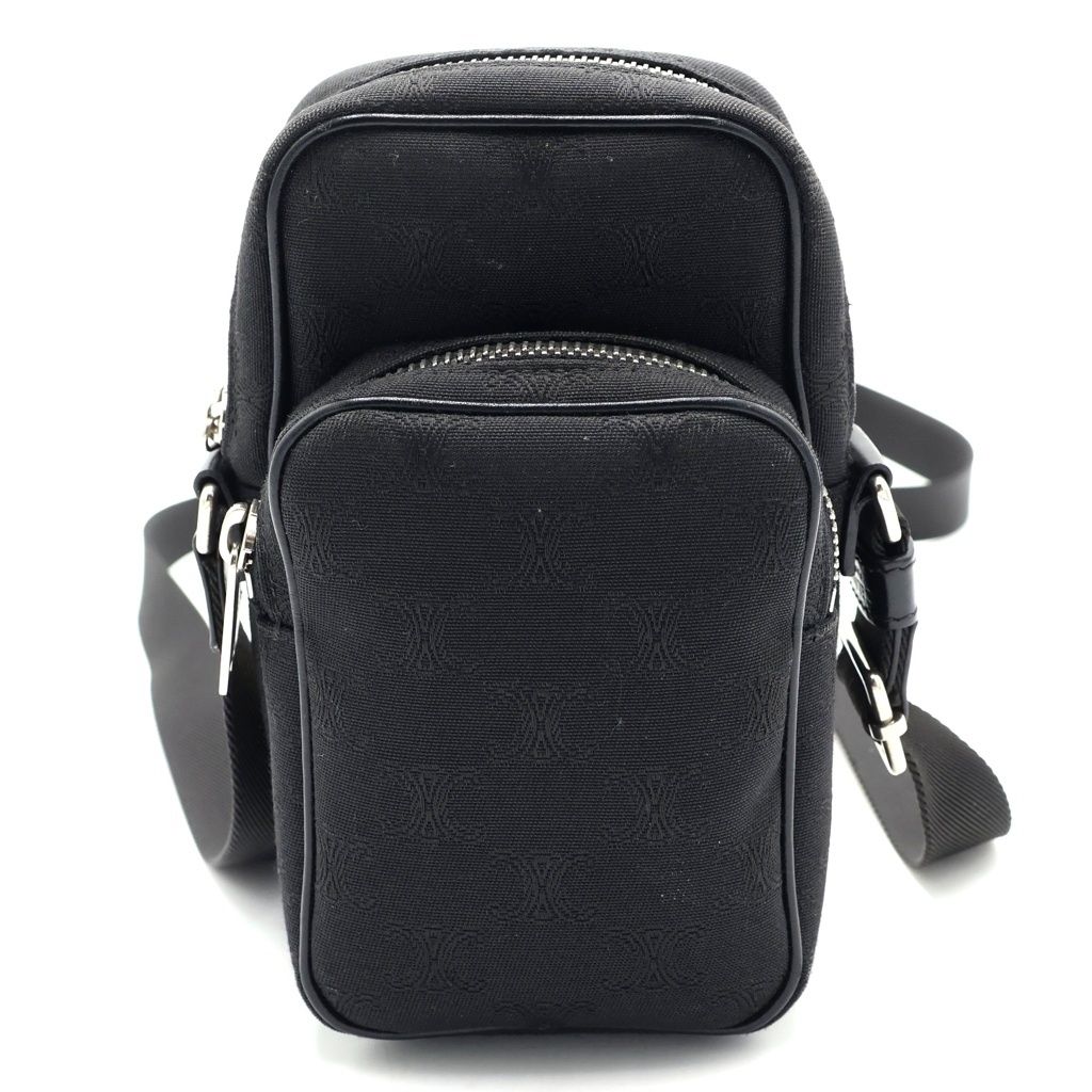 Celine Mini Pocket Shoulder Bag Triomphe Black