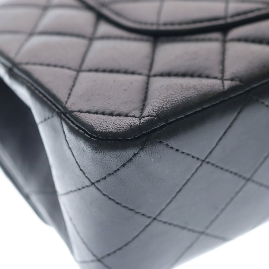 Chanel 11.12 Quilted 25 Double Flap Chain Classic Shoulder Back Lambskin Gold — view 5