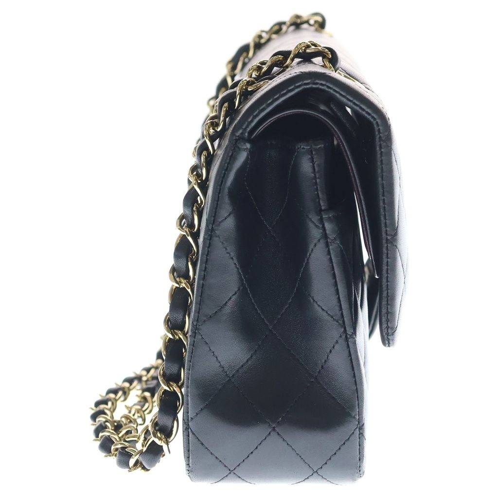 Chanel 11.12 Quilted 25 Double Flap Chain Classic Shoulder Back Lambskin Gold — view 3