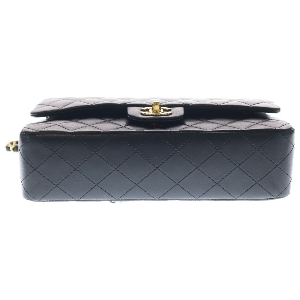 Chanel 11.12 Quilted 25 Double Flap Chain Classic Shoulder Back Lambskin Gold — view 4