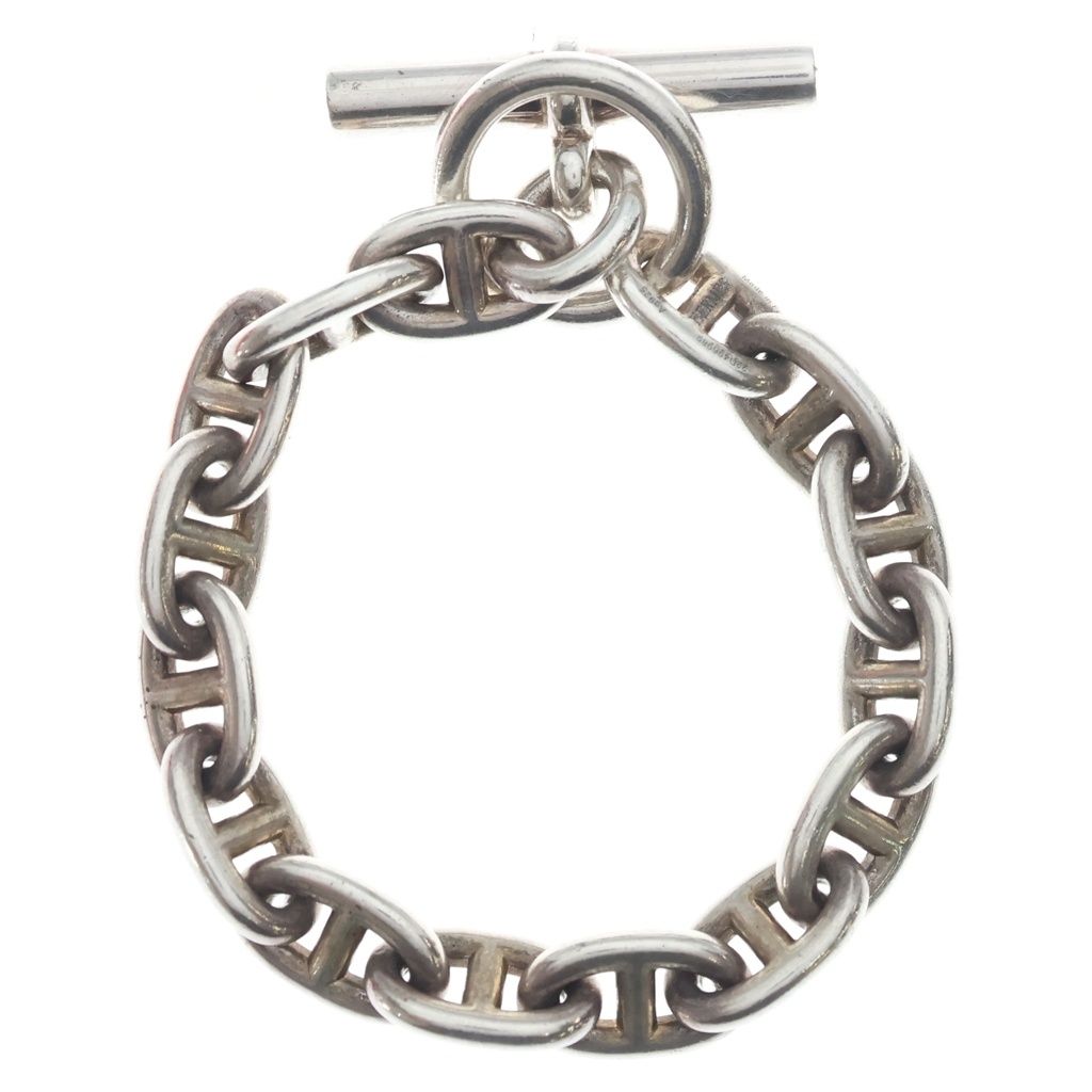 Hermes Chaine D'ancre MM 15 Pieces Bracelet Bangle Silver — view 2