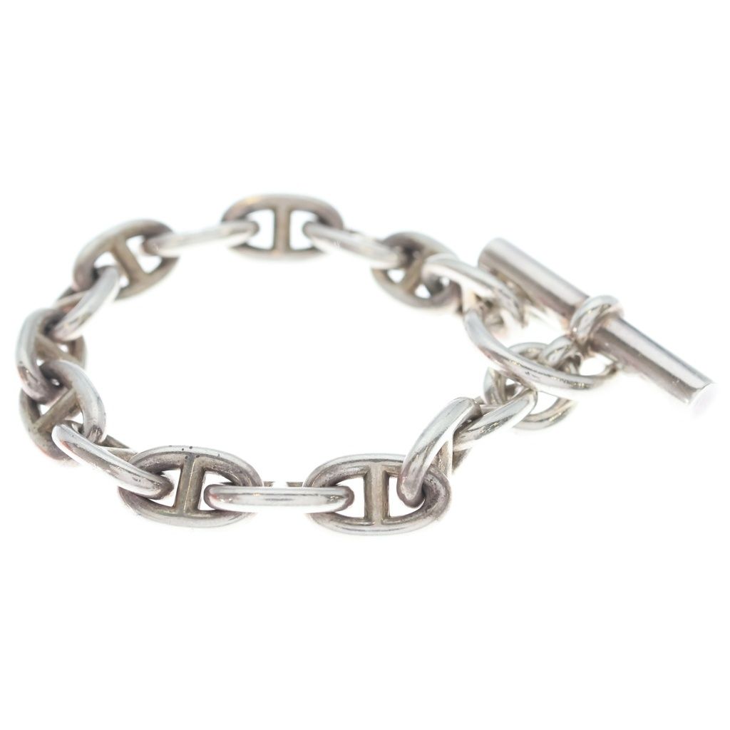 Hermes Chaine D'ancre MM 15 Pieces Bracelet Bangle Silver — view 4