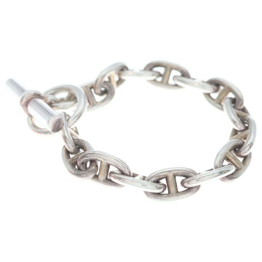 Hermes Chaine D'ancre MM 15 Pieces Bracelet Bangle Silver — view 3