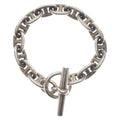 Hermes Chaine D'ancre MM 15 Pieces Bracelet Bangle Silver