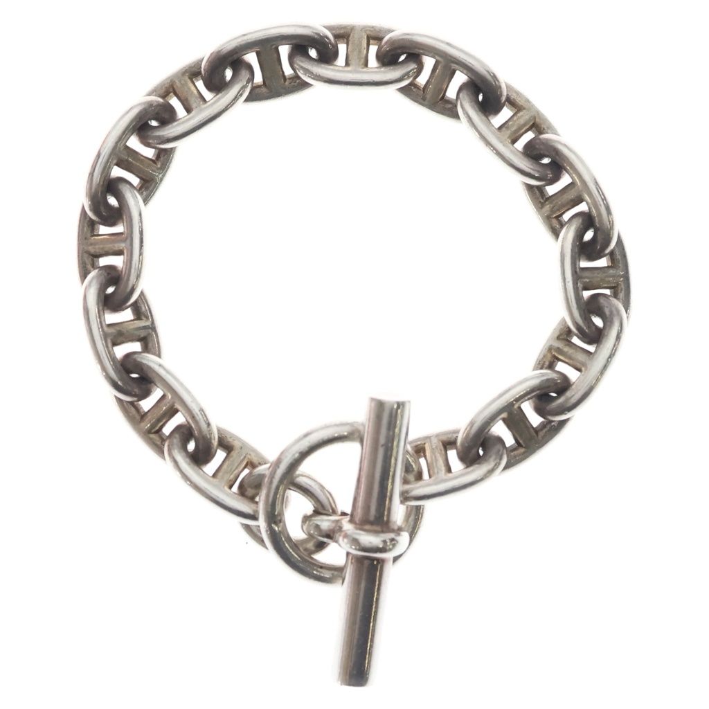 Hermes Chaine D'ancre MM 15 Pieces Bracelet Bangle Silver