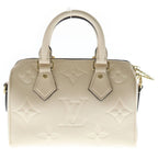 Louis Vuitton Monogram Empreinte Speedy Bandouliere 20 2-Way Shoulder Bag Ivory — view 2