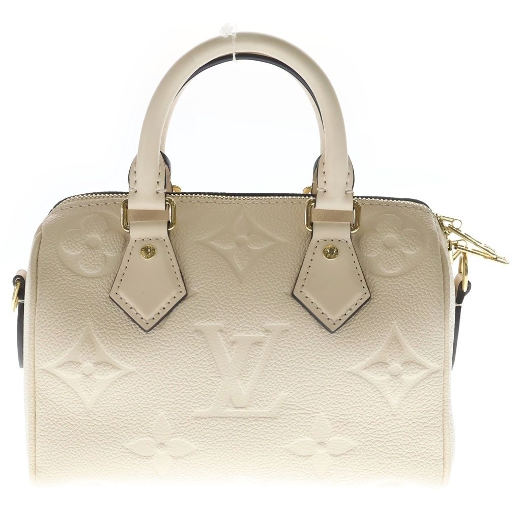 Louis Vuitton Monogram Empreinte Speedy Bandouliere 20 2-Way Shoulder Bag Ivory — view 2