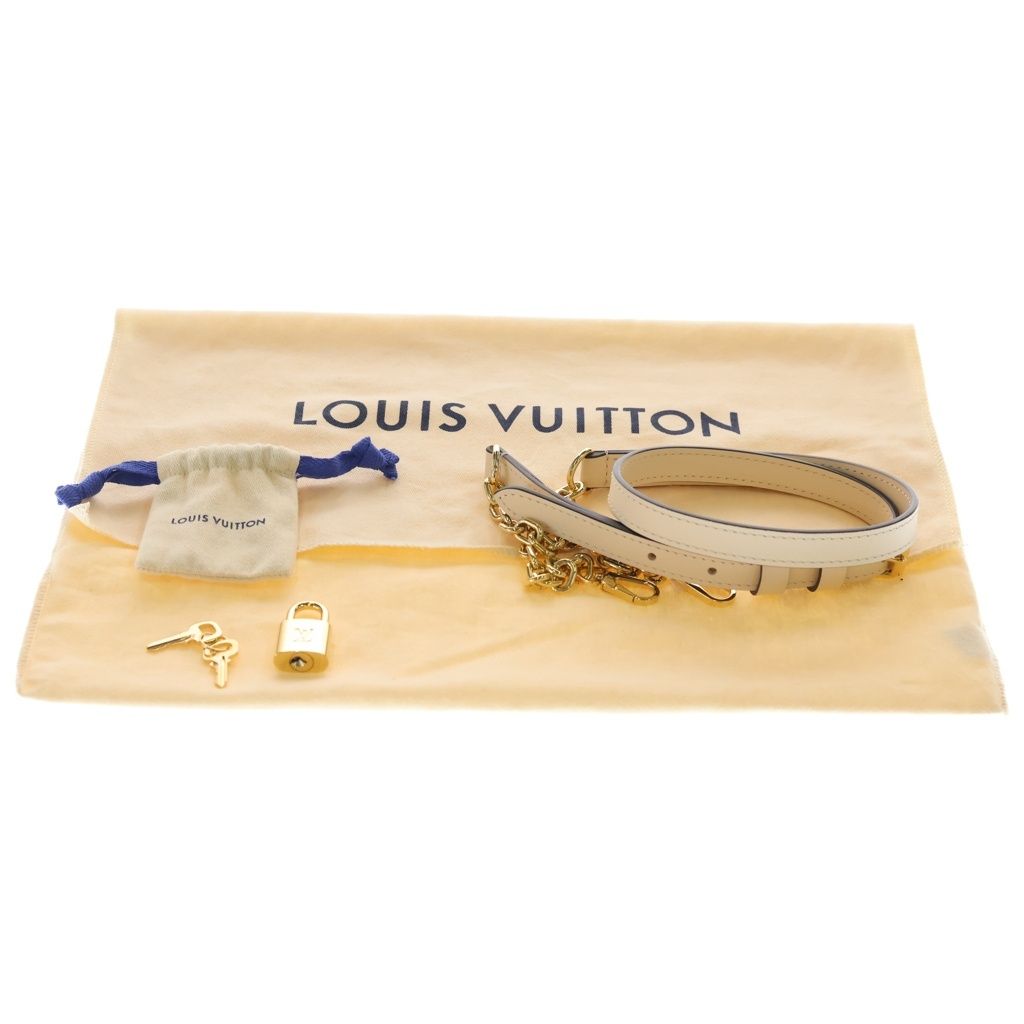 Louis Vuitton Monogram Empreinte Speedy Bandouliere 20 2-Way Shoulder Bag Ivory — view 8