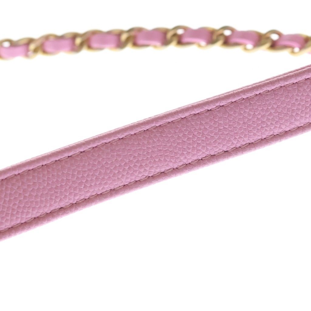 Chanel Coco Handle XS 2-Way Shoulder Bag Pink Caviar Leather Gold — view 6