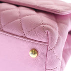 Chanel Coco Handle XS 2-Way Shoulder Bag Pink Caviar Leather Gold — view 5