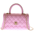 Chanel Coco Handle XS 2-Way Shoulder Bag Pink Caviar Leather Gold