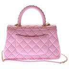 Chanel Coco Handle XS 2-Way Shoulder Bag Pink Caviar Leather Gold — view 2