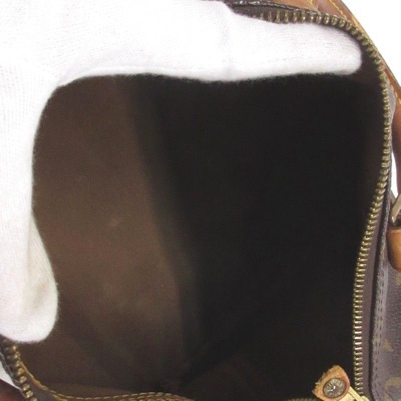 Louis Vuitton Monogram Speedy 25 Mini Boston Handbag Brown — view 7