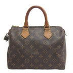 Louis Vuitton Monogram Speedy 25 Mini Boston Handbag Brown — view 4