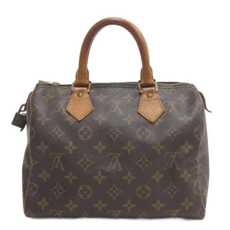 Louis Vuitton Monogram Speedy 25 Mini Boston Handbag Brown — view 4