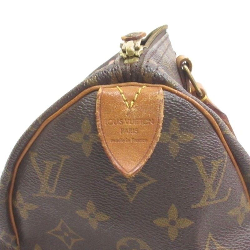 Louis Vuitton Monogram Speedy 25 Mini Boston Handbag Brown — view 8