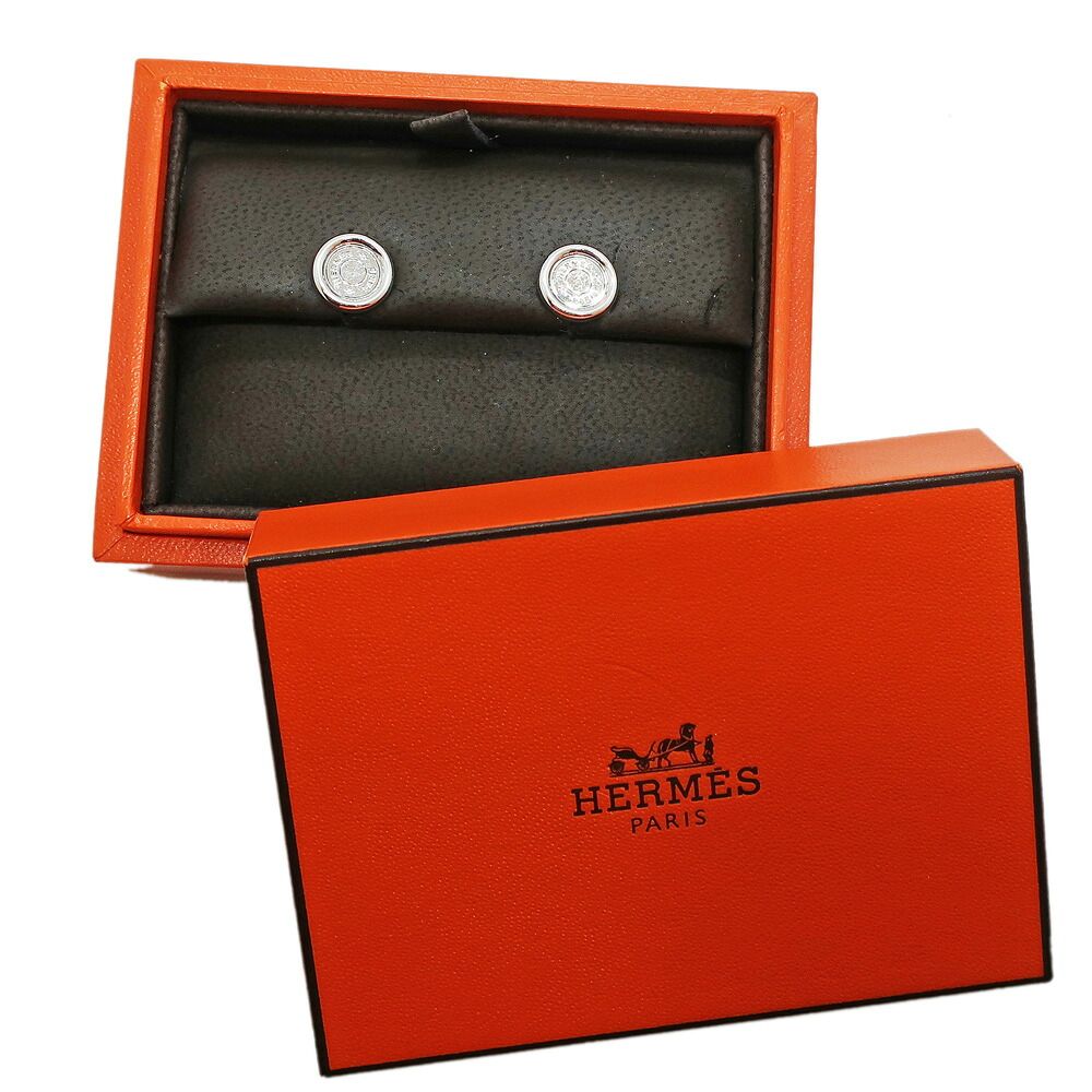 Hermes Heaven Series Gambard Earrings White Gold Silver 18k — view 9