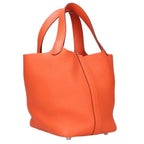 Hermes Picotin Lock PM Orange Taurillon Clemence Handbag PM — view 2