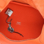 Hermes Picotin Lock PM Orange Taurillon Clemence Handbag PM — view 3