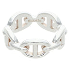 Hermes Chaine D'Ancre Enchainee PM Silver Ring